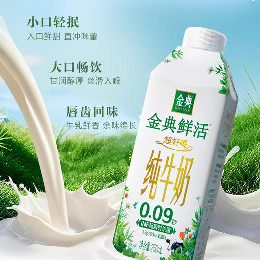金典鲜活纯牛奶（250ml*10） 商品图1