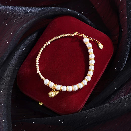 子佩集【福禄奇缘】银S925珍珠惜王妃手链【QJSL005】镀金葫芦2602 商品图1