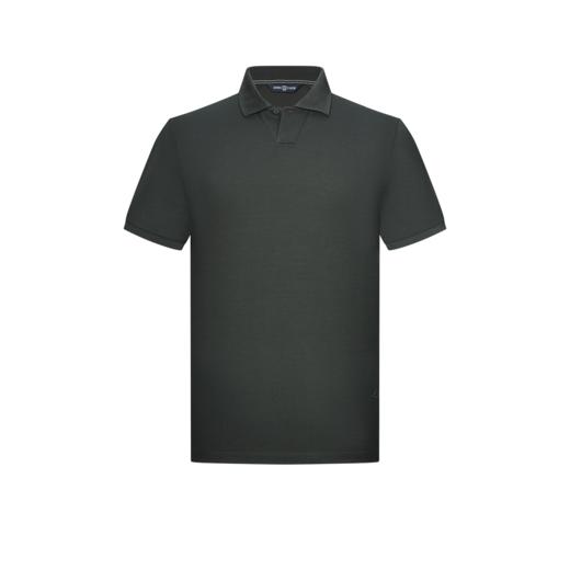 【纯棉舒适】德鲨纯色短袖POLO衫男2026夏款简约休闲上衣翻领T恤 商品图1