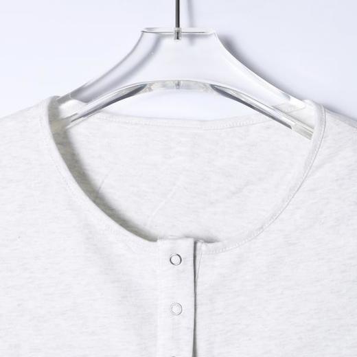 SDSA男装2026新款高贵轻奢简约慵懒风半纽扣短袖T恤百搭时尚上衣 商品图1