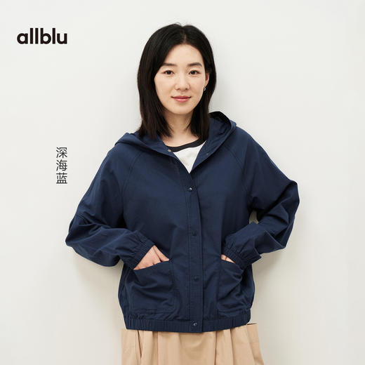allblu苏晒棉布连帽女士外套，挺括有型，柔软舒适 商品图3