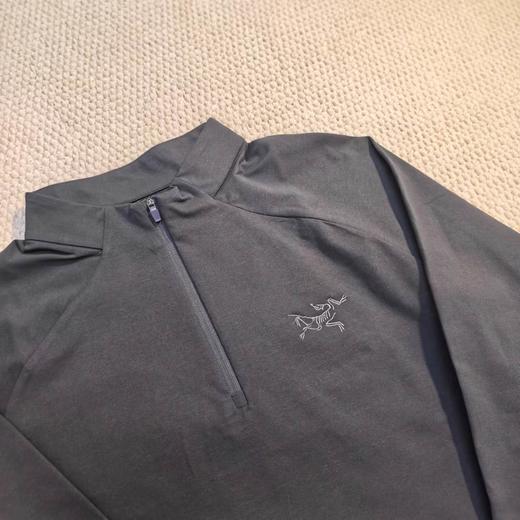 F033109春夏季新款时尚百搭半拉链抓绒软糯亲肤通勤户外内搭长袖T恤 商品图7