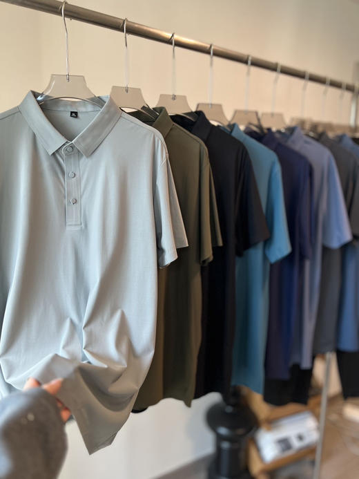 【2件一组任选】BINLE情侣款无痕冰丝POLO 商品图3