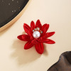 子佩集【绮瓣承禧】珍珠惜王妃胸针【XXXZ253】红莲镀金2602 商品缩略图0