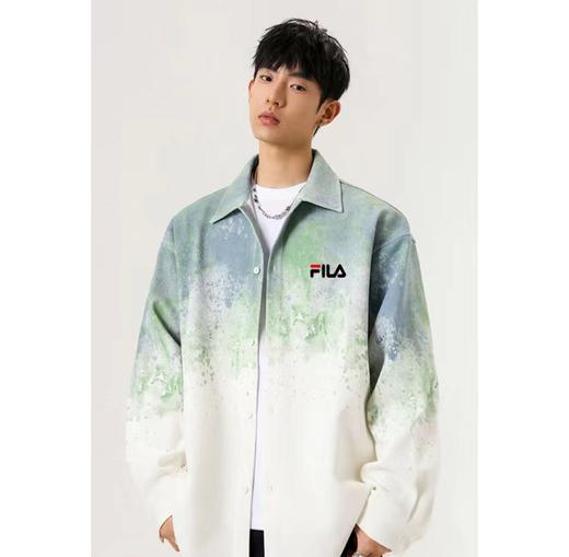 F033197春季新款情侣款简约休闲百搭运动长袖衬衫夹克外套 商品图3