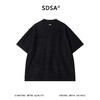 SDSA男装2026新款高贵轻奢小众设计纯色提花圆领短袖T恤百搭简约 商品缩略图4