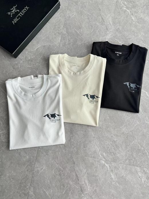 F0331108夏季新款时尚百搭亲肤压胶液氨无痕圆领短袖T恤 商品图1