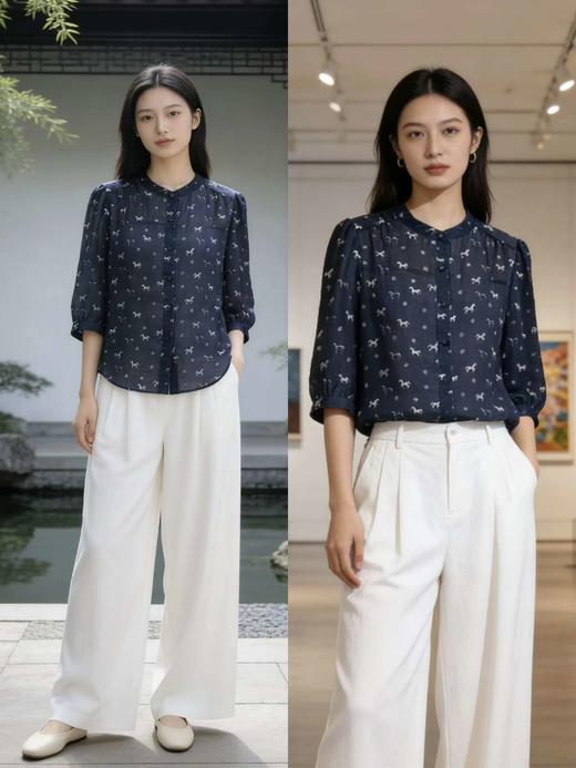 64B528春上新 时尚气质小衫 商品图0