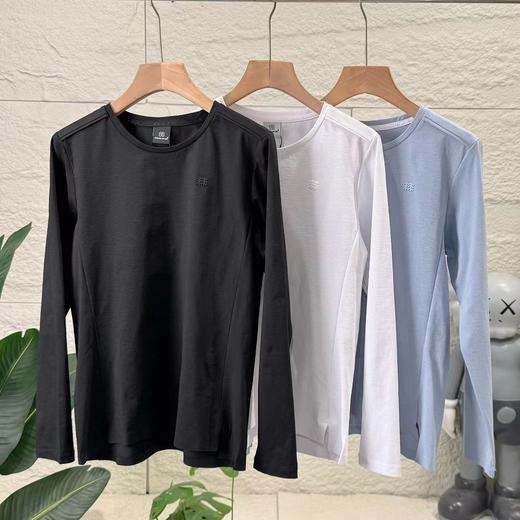 F033114夏季新款户外运动女士休闲上班速干长袖防晒衣宽松圆领T恤 商品图0