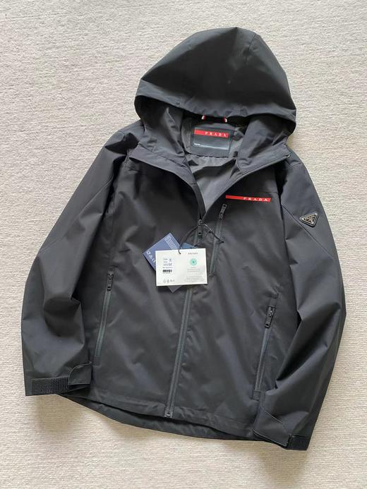 F0331128新款再生尼龙梭织面料舒适耐穿男士连帽夹克外套 商品图3