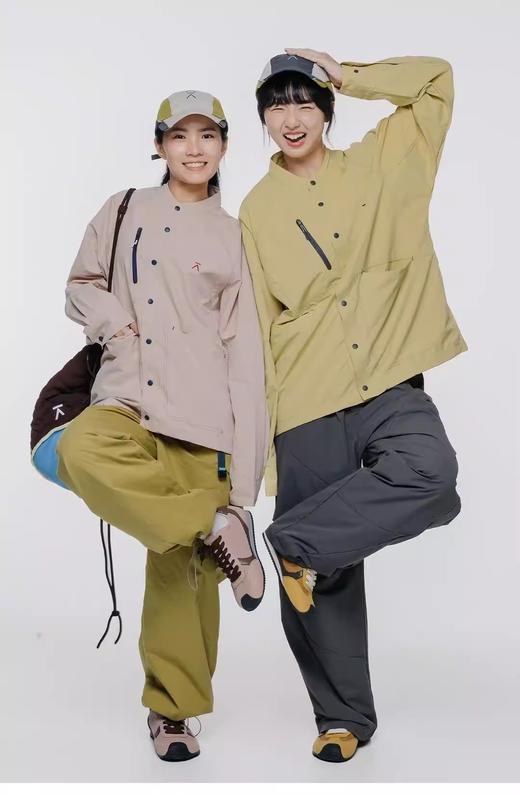 爱*米同款户外休闲廓形口袋立领衬衫式外套 商品图0