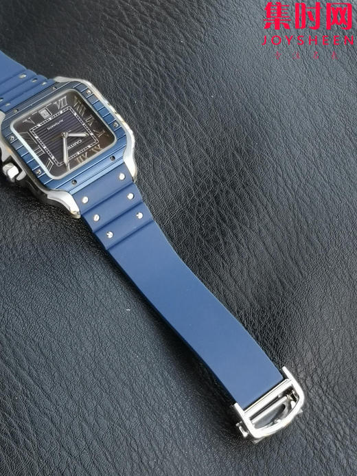 GF卡地亚山度士系列 山度士大号 间蓝方形男士腕表 绝对是绕不开的经典 表径39.8mm 商品图6