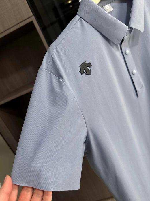 F033176春夏季新款速商务百搭干冰丝商务翻领短袖T恤polo衫 商品图8