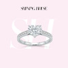 ShiningHouse[培育] 18k金钻石戒指 心形刻面形1.5克拉钻人工真钻人造钻石K金戒指设计感简约钻石戒指悦己送礼臻选【此商品不支持7天无理由退货退款】预计3日发货 商品缩略图0