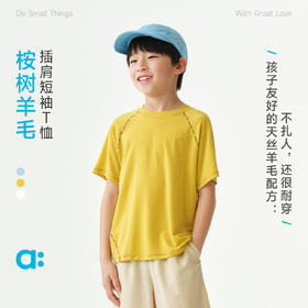 【夏Vol.2】allblu幼岚【桉树羊毛】儿童T恤26夏季新款男童女童A类透气不闷ZY