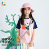 【原创插画短袖】森林棠26夏款柔软吸湿中小童撞色插肩袖圆领T恤40162443 商品缩略图3