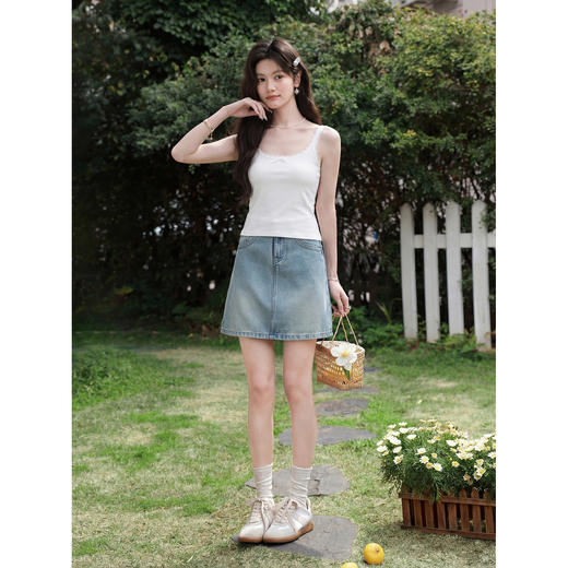 鹿向南【0402/20:00新品前1小时7折限量100件】白色背心 商品图2