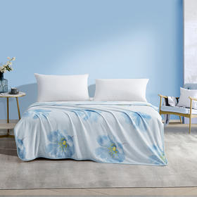 罗莱 浮生墨香法兰绒毯150×200cm