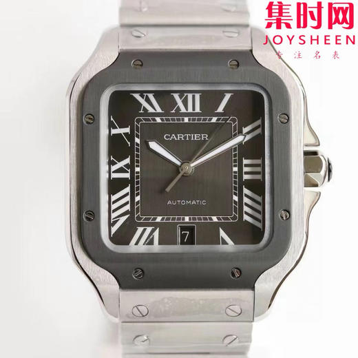 GF卡地亚山度士系列 山度士大号 钢带款 间黑方形男士腕表 绝对是绕不开的经典 表径39.8mm 商品图1