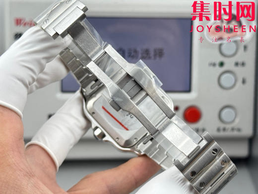 GF卡地亚山度士系列 山度士大号 钢带款 间蓝方形男士腕表 绝对是绕不开的经典 表径39.8mm 商品图8