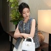西子/蓝调香颂法国JT粗花呢小香风复古V领马甲/MJTJ1146 商品缩略图2