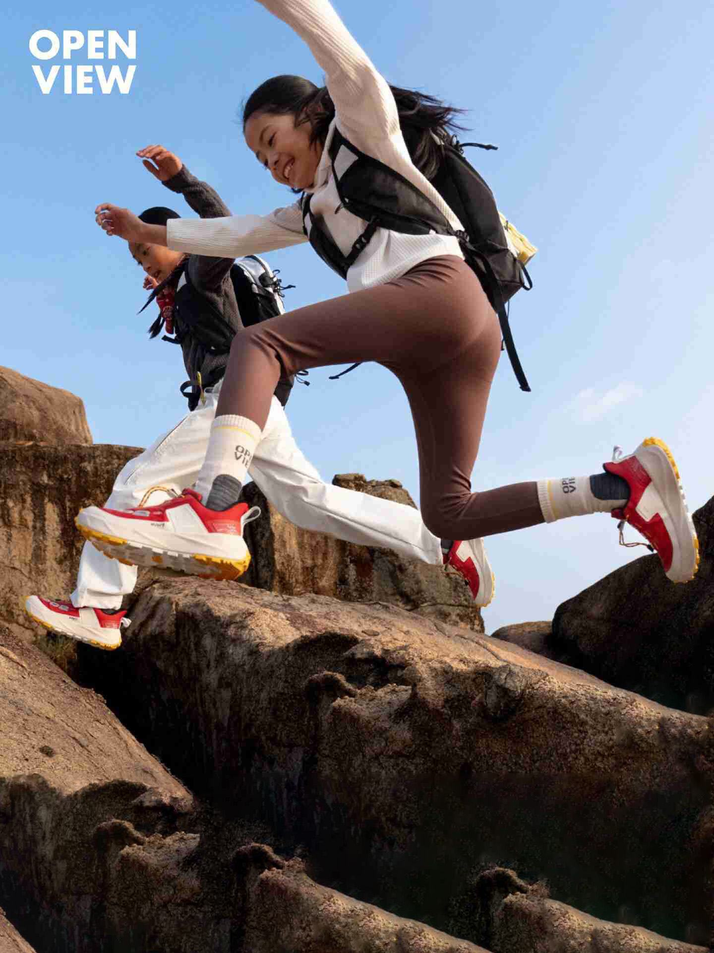 开野002air全地形儿童轻户外运动防滑防水登山徒步鞋马年黎明红紫  开野002