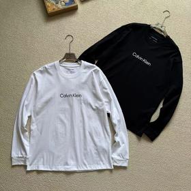 F0331129春秋长袖圆领上衣休闲印花简约时尚纯棉t恤