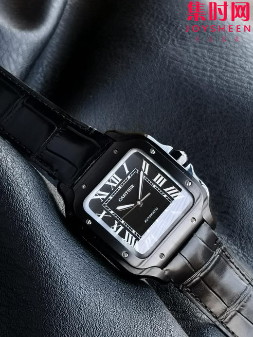 GF卡地亚山度士系列 山度士大号 黑武士 男士腕表 绝对是绕不开的经典 表径39.8mm 商品图3