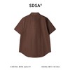 SDSA男装2026新款轻奢日系简约纯色亚麻短袖衬衫百搭透气舒适上衣 商品缩略图4