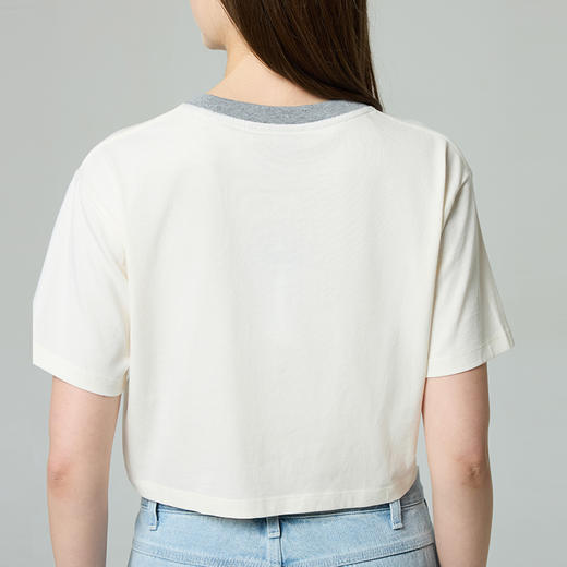 Dickies弹力修身短款T恤 前胸LOGO印花女式短袖 DK0A88E6 商品图3