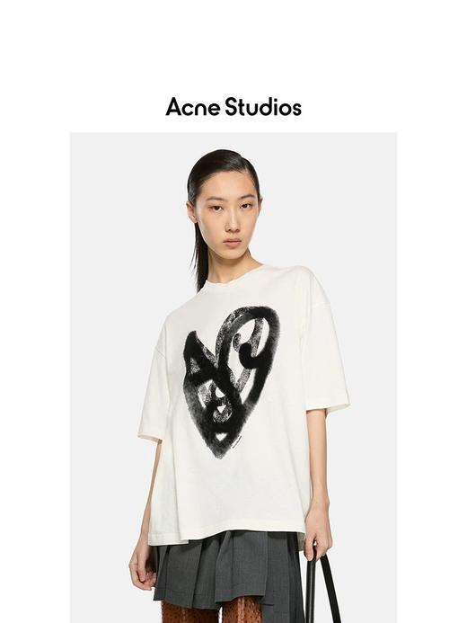 唐嫣同款 Acn*e Studios限定款爱心涂鸦短袖T恤 商品图2
