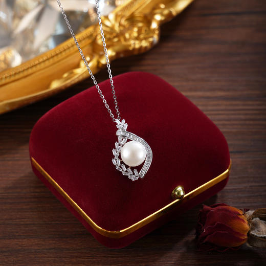 子佩集【流辉岁月】银S925珍珠惜王妃套链项链【P2661】双色花绕麦穗2602 商品图3