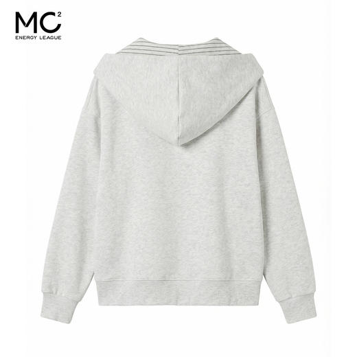 女装配条纹帽小马立体绣款卫衣-10060W6212019 商品图4