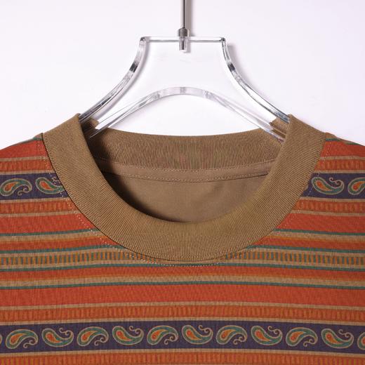 SDSA男装2026新款高贵轻奢潮牌撞色趣味条纹设计圆领短袖T恤百搭 商品图1