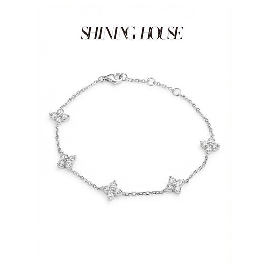 ShiningHouse[培育] 18k金钻石手链 1克拉钻人工真钻人造钻石K金手链时尚钻石手链悦己送礼臻选【此商品不支持7天无理由退货退款】预计3日发货 商品图3