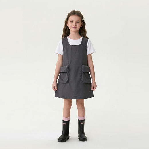 马克珍妮简约时髦女童速干工装裙2026年夏装新款560600 商品图1