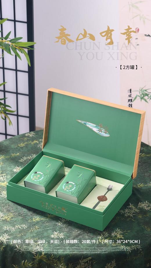 23元/套【春山有幸半斤毛尖.浅绿】一箱20套/一箱460元/整箱包邮 商品图2