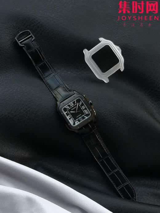 GF卡地亚山度士系列 山度士大号 黑武士 男士腕表 绝对是绕不开的经典 表径39.8mm 商品图4