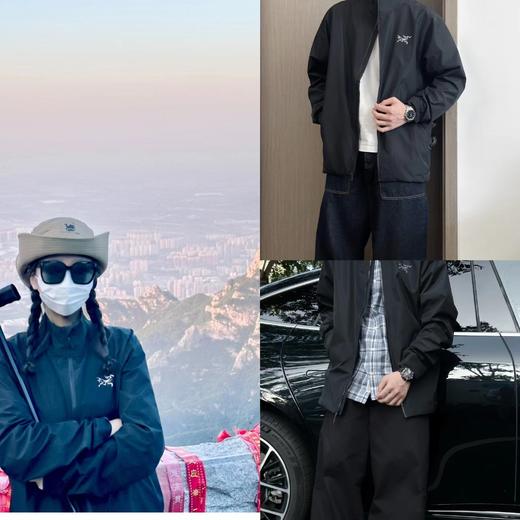 F0331103春季新款户外运动防风防泼水透气立领软壳夹克外套 商品图13