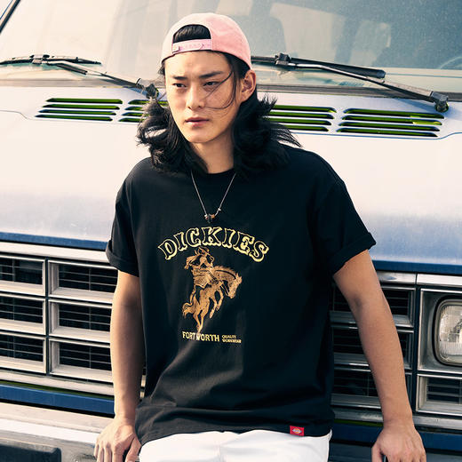 Dickies重磅宽松短袖T恤 休闲百搭趣味图案印花纯棉男女同款半袖 商品图0