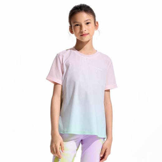 moodytiger女童Air Supply渐变短袖T恤运动速干透气62210122 商品图0