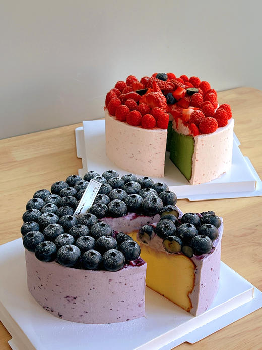 「经典」蓝莓巴斯克芝士 树莓开心果巴斯克芝士 商品图0