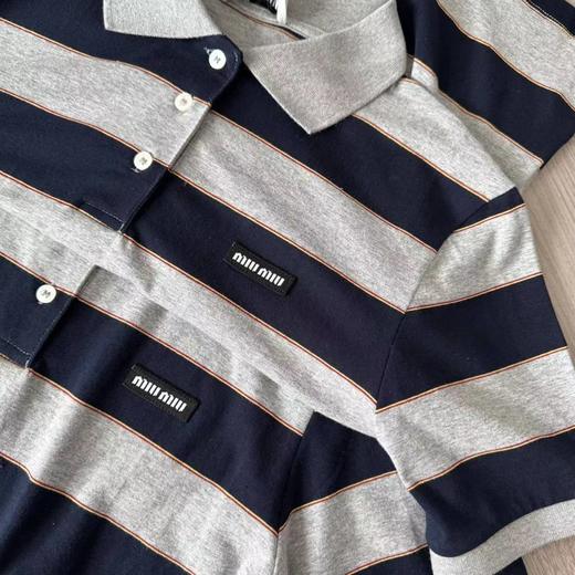 F0331100夏季新款男女同款休闲亲肤透气不变形条纹polo衫 商品图12