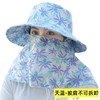 新款夏季防晒帽防风防尘护脸护颈女骑车遮阳帽户外工作田间采茶帽 商品缩略图4