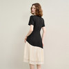【限时秒杀】法式浪漫气质优雅撞色拼接针织裙女夏季短袖连衣裙LXD50681 商品缩略图4
