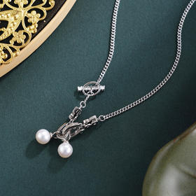 子佩集【灵力觉醒】银S925珍珠惜王妃套链项链【YB7448】双色锁扣双珠2602