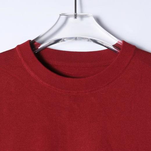 SDSA男装2026新款高贵轻奢老钱风纯色针织圆领短袖T恤百搭时尚 商品图1