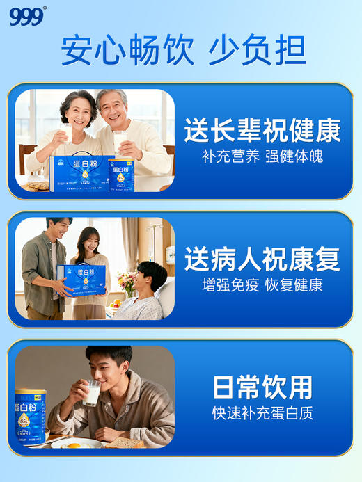 罐罐999动植物双蛋白蛋白粉400g*2桶精品礼盒装蓝罐 商品图3