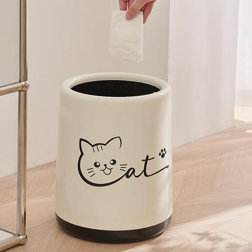 【积分兑换】上亨 双层垃圾桶内外双桶9L SHZH-LXT05除了颜值功能也很赞 商品图2