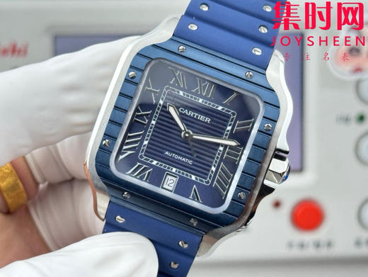 GF卡地亚山度士系列 山度士大号 间蓝方形男士腕表 绝对是绕不开的经典 表径39.8mm 商品图4